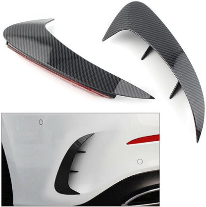 ya 4 8.24 baidi Carbon Look Rear Bumper Fins Canards Splitters Fit for Benz A Class W177 A220 19 UP
