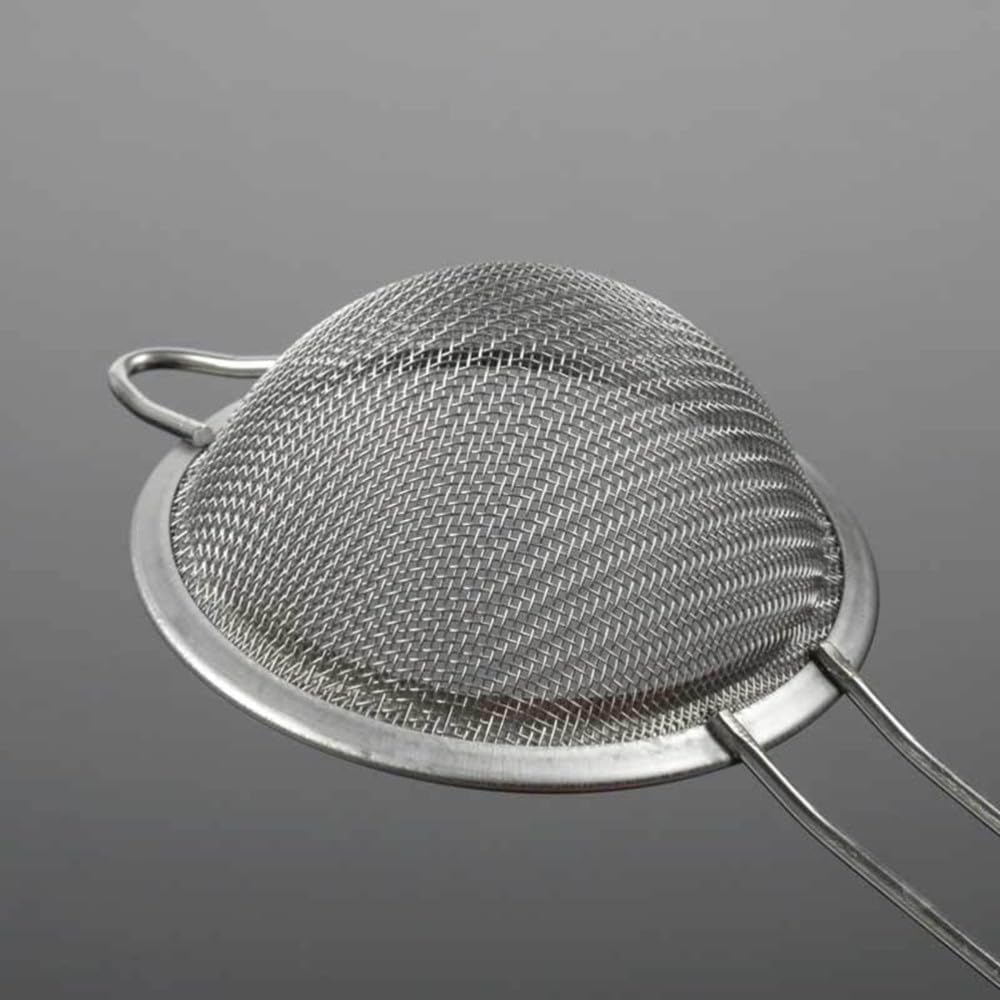 ya 14 9.20 baidi 2 Pcs Handheld Flour Sieve Stainless Steel Powdered Sugar Net Sifting Strainer-1