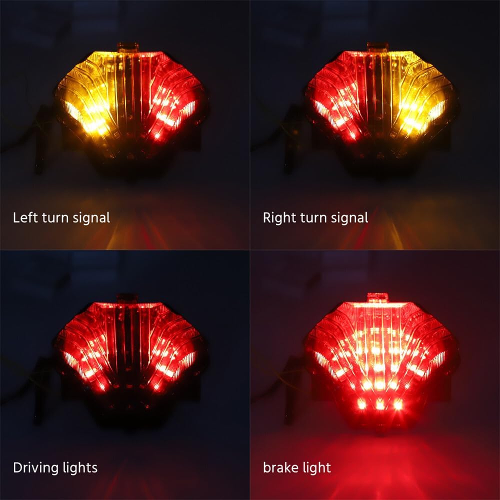 ya 23 10.7 baidi Integrated LED Taillight Brake Lamp Turn Signal for Yamaha MT-03 MT-25 2016-2019a