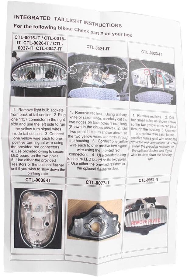 ya 5 8.24 baidi Clear LED Turn Signals Brake & Running Light Fit for BMW F650CS 01-04 R1100S 98-04