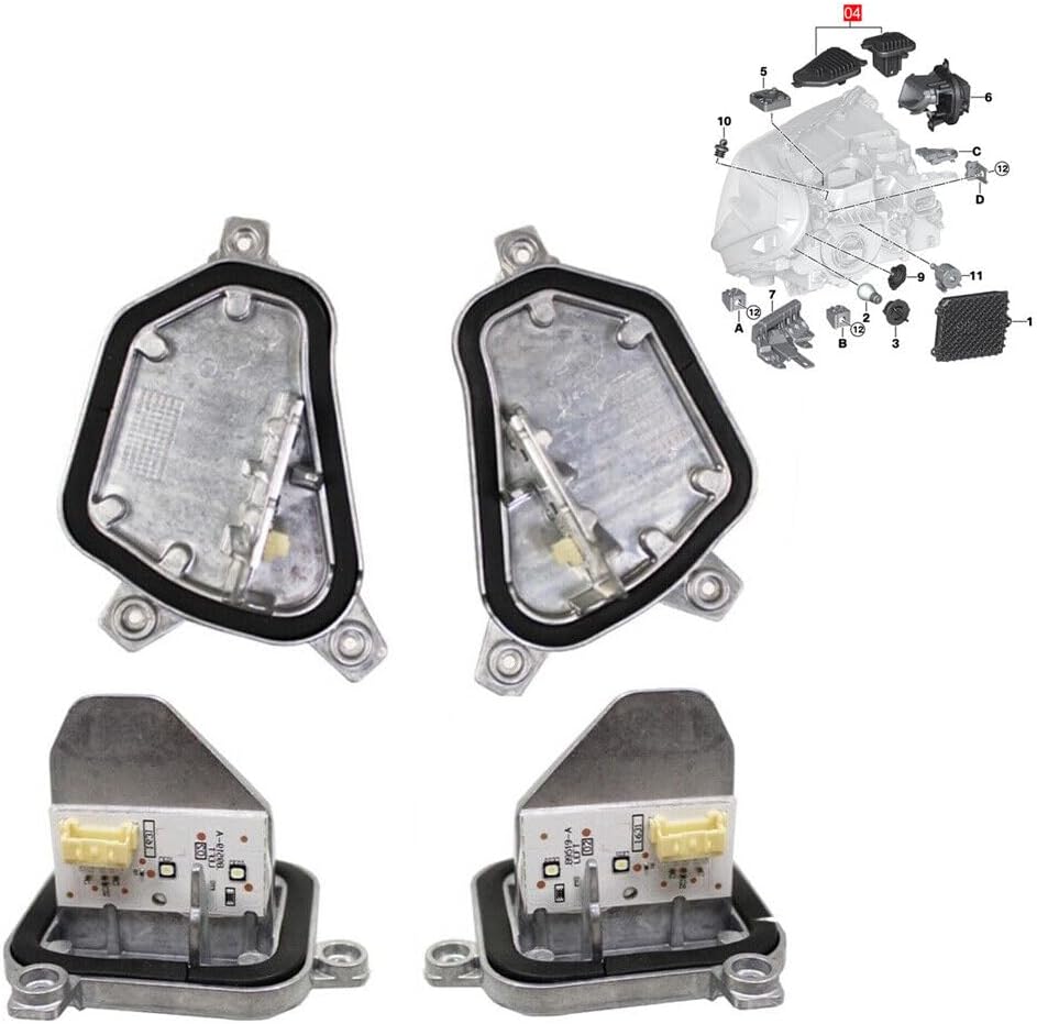 ya 4 8.10 Suitable for BMW X1 F48 2016-2019 LED headlights DRL daytime running light module kit