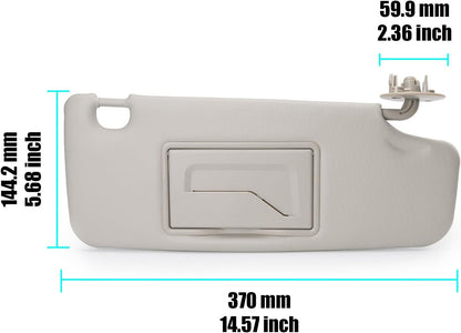 ya 11 9.14 baidiRight Driver Side Interior Sun Visor 95327507 for 2011-2018 for Holden Barina TM New