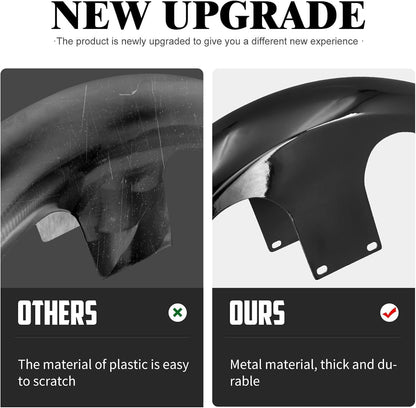 ya 28 10.13 zhengce Matte Black 21 Wrap Front Fender for Harley Custom Baggers Electra Road Gl