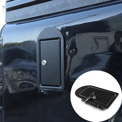 ya 5 8.10 Black Alloy Fuel Cap Safety Lock Cover for for Land Rover for Defender 2004-2019
