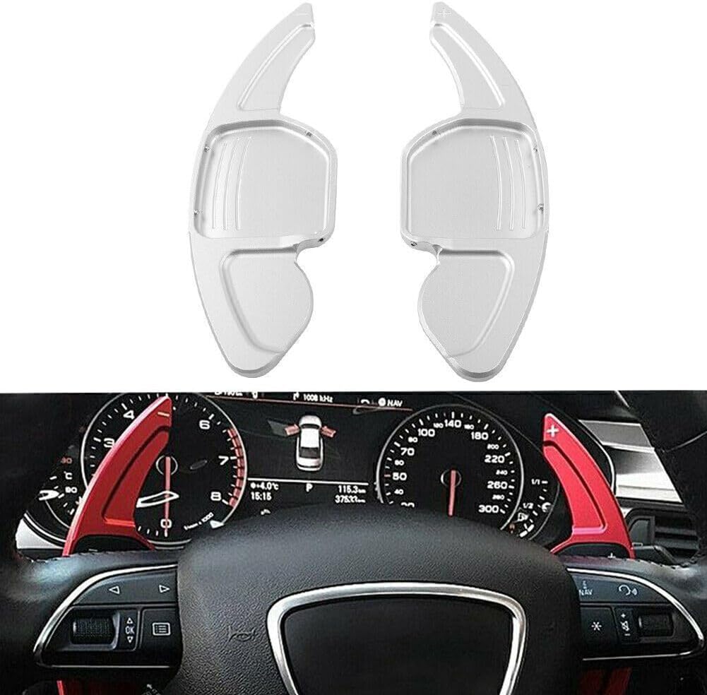 ya 5 8.24 baidi Silver Steering Wheel Shift Shifter Paddle Fit for Audi A3 A4L A5 A6L A7 A8 S5 S6 S7