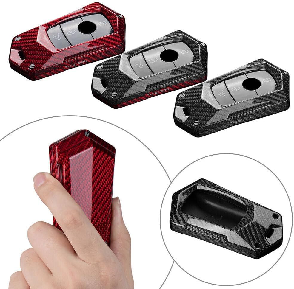 ya 4 8.24 baidi Carbon Fiber Car Key Fob Shell Case Fit for Mercedes-Benz E S Class W213 E200