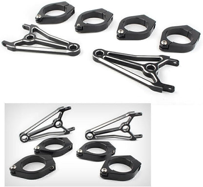 ya 6 8.14 39mm Motorcycle Headlight Mount Bracket Fork Head Lamp Holder for Harley Dyna