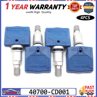 ya 6 8.14 4PCS TPMS Tire Pressure Sensor for Nissan 350Z Infiniti FX35 FX45 40700-CD001