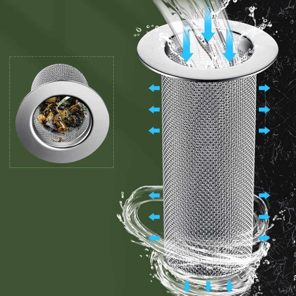 ya 14 9.20 baidi 1PC Sink Mesh Strainer B Stainless Sink Filter Debris Drain Stopper Filter-1