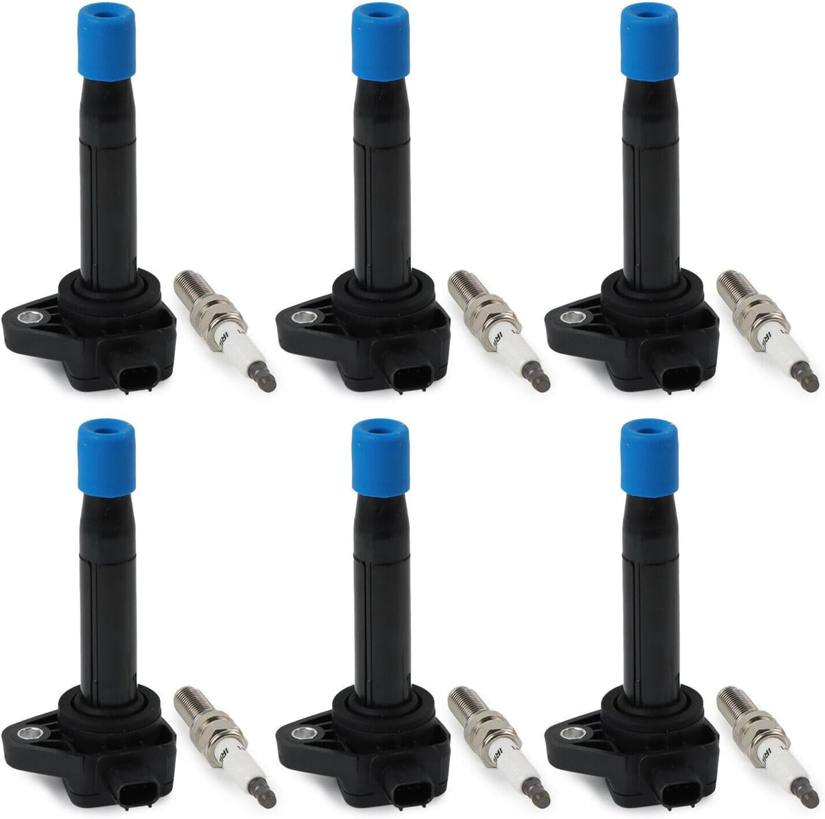ya 9 10.24 6pcs Ignition Coils Iridium Spark Plugs for 2008-2012 for Honda for Accord for Acura TL