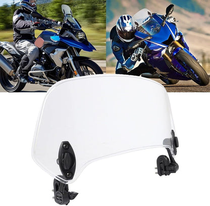 ya 2 8.15 Motorcycle Windshield Adjustable Wind Screen Deflector Extension Spoiler