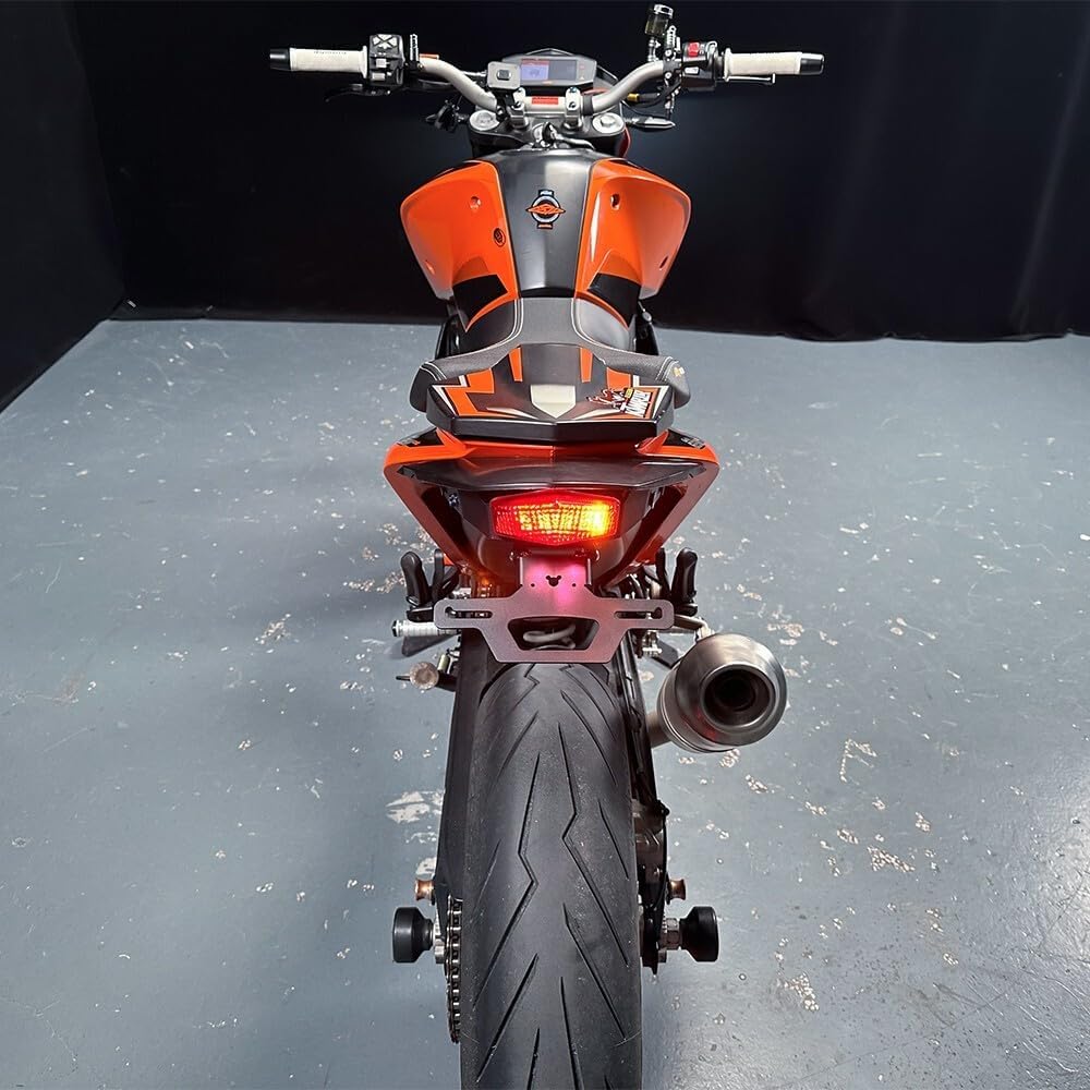 ya 13 9.15 baidi 690 DUKE R 2012-2018 Foldable Fender Eliminator License Plate Tail Brake Light