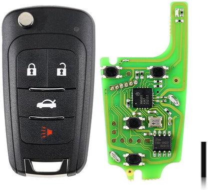 ya 3 8.24 baidi 5Pcs Universal Flip Wire Remote Key 4 Buttons for Buick Type XKBU01EN