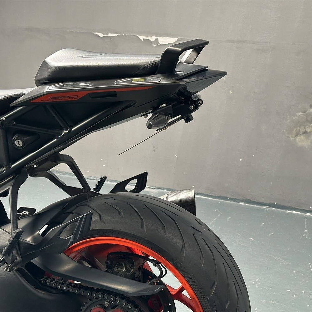 ya 13 9.15 baidi For 1290 Super Duke GT Foldable Fender Eliminator License Plate Rear Turn Signal