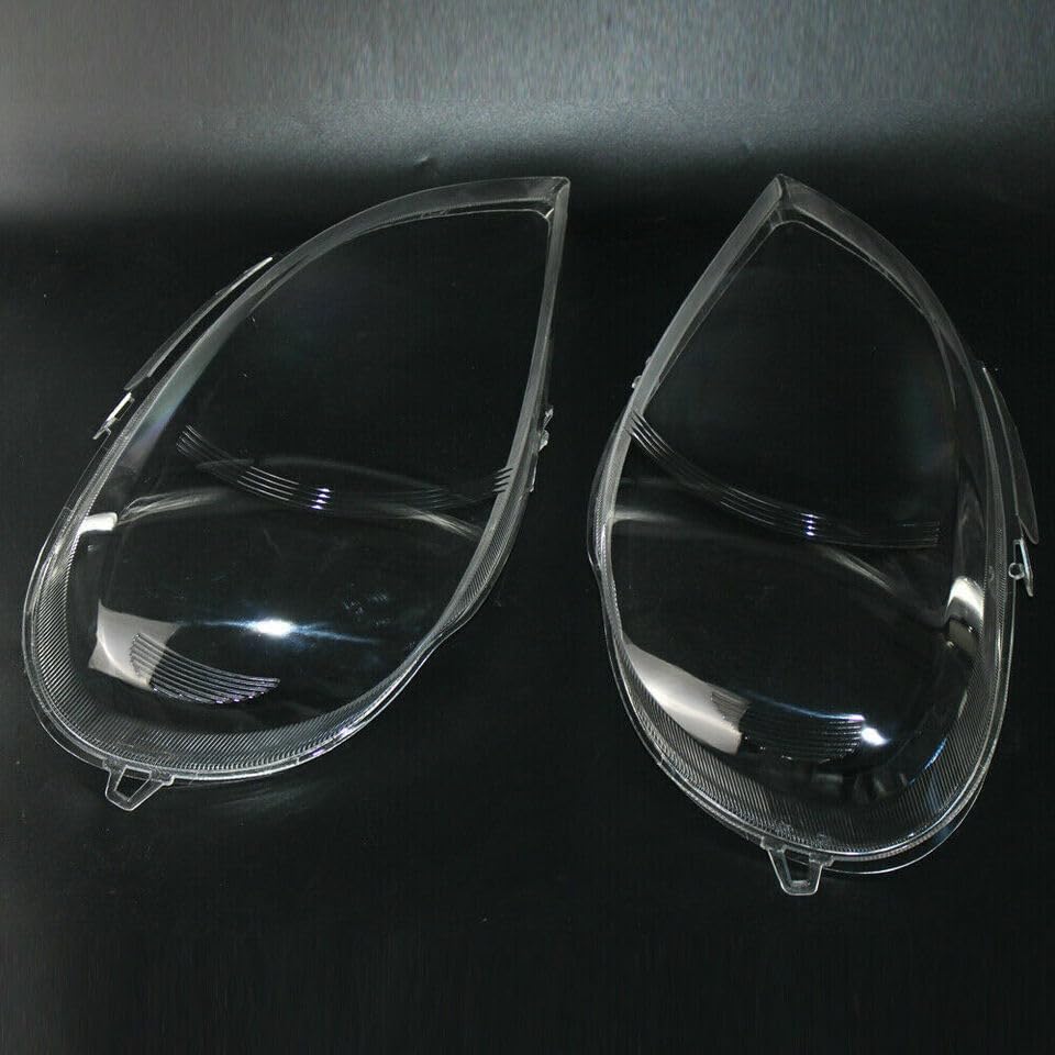 ya 4 8.14 Fit for Mercedes-Benz W163 ML Class 2002-05 1 Pair Headlight Headlamp Lens Cover