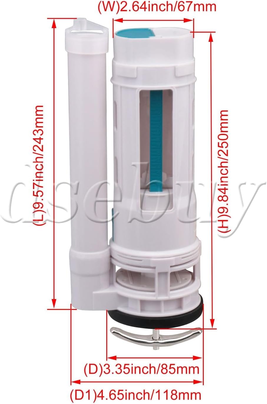 ya 26 10.21 baidi 9.84Inch Height White Water Tank Connected Dual Flush Fill Toilet Drain Valve