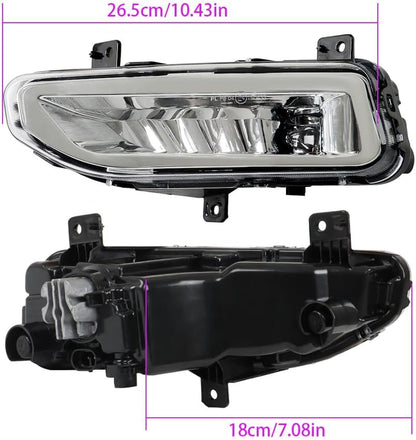 ya 9 10.24 Fog Light Front Right Left Suitable for 2020-2022 for Nissan Titan/2022 Frontier-