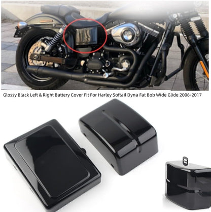 ya 23 10.7 baidi Battery Side Cover for Harley Dyna Fat Bob 2006-2017 Street Bob Super Wide Glide