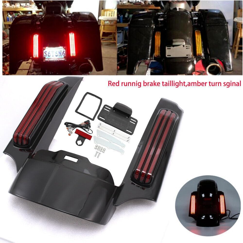 ya 23 10.7 baidi Fascia LED rear fender lights suitable for Harley Touring Electra Road Glide King 14+-