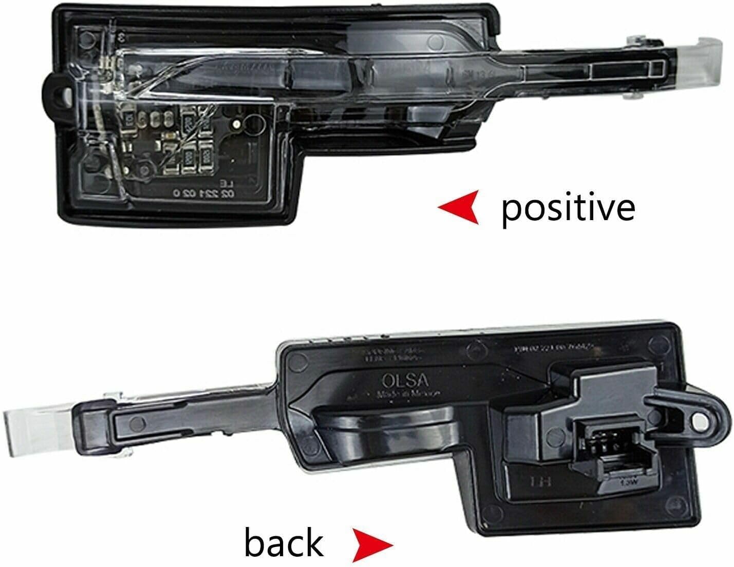 ya 7 8.24 baidi 2x Sequential Amber LED Side Mirror Turn Signal Light for Cadillac XTS 13-18 AT