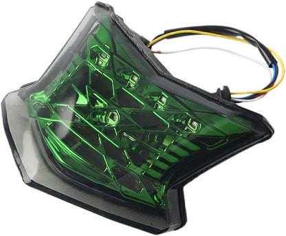 ya 4 8.8.2 Turn Signal Rear Brake Lamp Tail LED Light For for Kawasaki Z900 Z650 650 Green