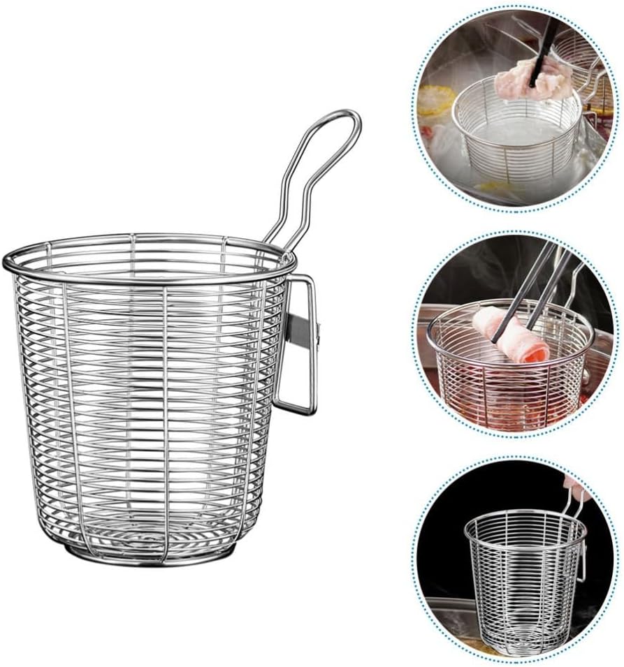 ya 14 9.20 baidi 2 Count Stainless Steel Colander Kitchen Strainer Attachment for Pot Metal Hot-1