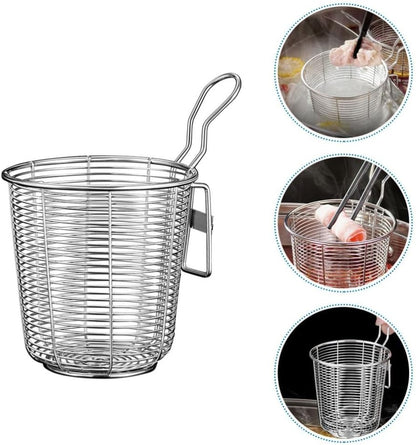 ya 14 9.20 baidi 2 Count Stainless Steel Colander Kitchen Strainer Attachment for Pot Metal Hot-1