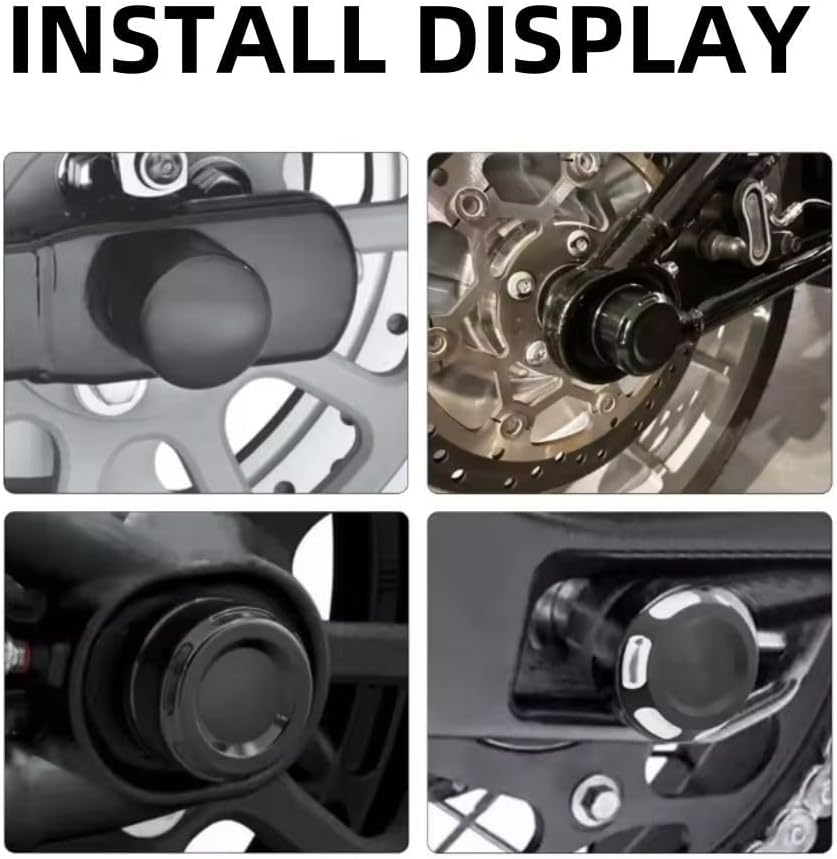 ya 23 10.7 baidi Aluminum alloy motorcycle rear axle cover bolt and nut cap for Harley-Davidson Softtail 2018-2024