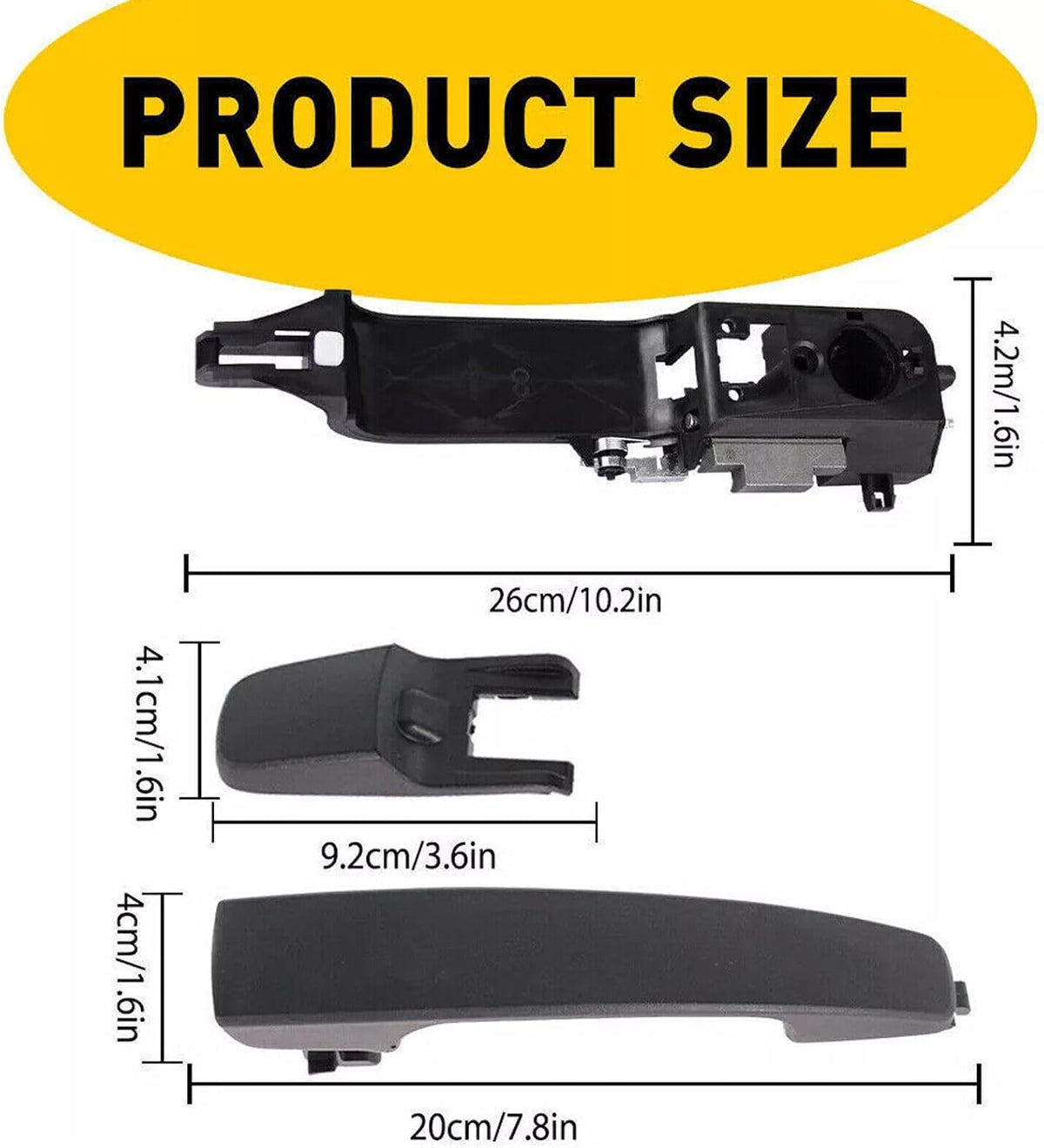 ya 2 8.24 baidi Exterior Door Handle Front Left Driver Side Replacement for Ford Focus 2008-2011