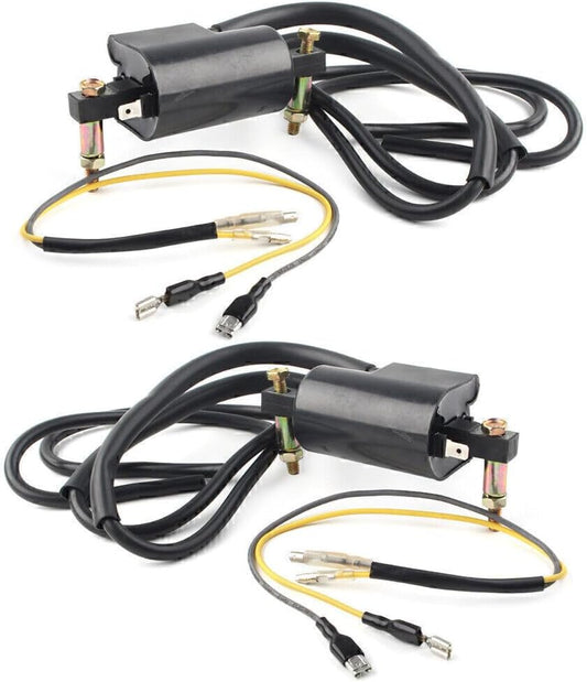 ya 4 8.10 2x Ignition Coils Wire for Honda 700SC/750/900/1000/1100F VF700C/750/CB550SC/650
