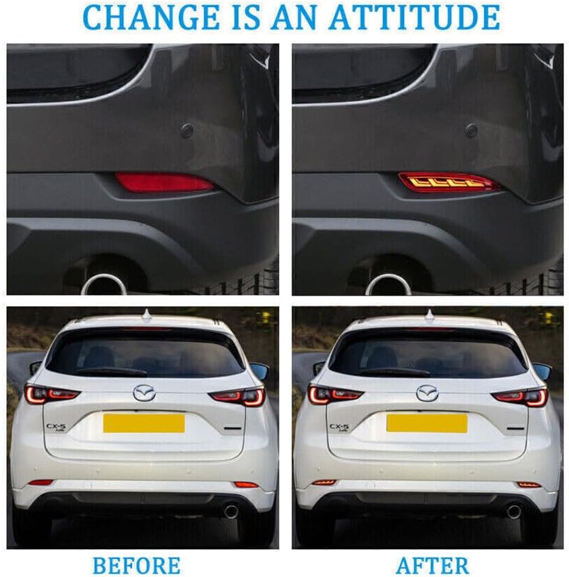 ya 4 8.10 LED Rear Fog Light Tail Bumper brake Light Signal Set for Mazda CX-5 CX5 22-2024