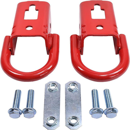 ya 5 8.24 baidi 2-Pack Red Towing Hook FL3Z17N808A with Hardware Front for 2009-2019 for Ford F-150