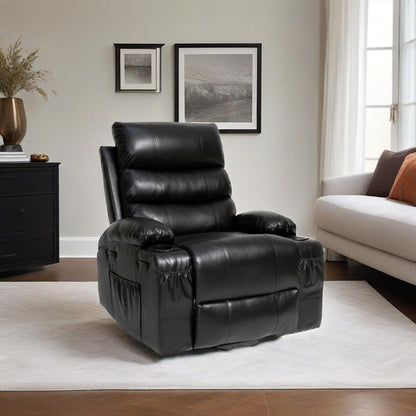 ya 28 10.13 baidi Black Lift Recliner,8-Point Vibration Massage, Lumbar Heat