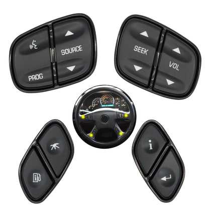 ya 5 8.10 4-Pack Steering Wheel Switch Control Button Suitable for 21997738 21997739 1999442 1999443