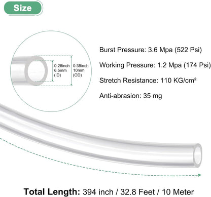 ya 14 9.20 baidi 10Meter Pneumatic Tubing Pipe 6.5x10mm PU Polyurethane Air Compressor Hose Clear-1