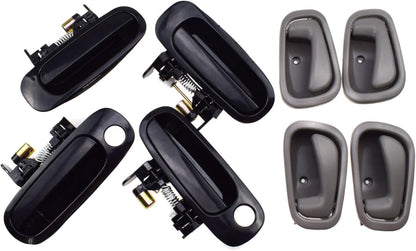 ya 5 8.10 Front and rear left and right exterior interior door handles for Toyota for Corolla 98-02 8 pieces