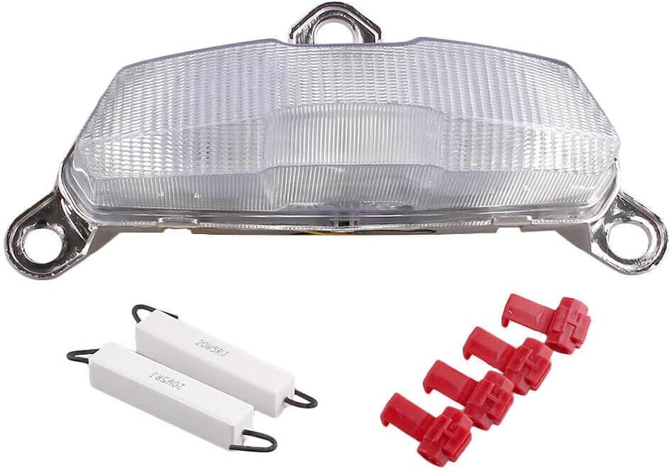 ya 10 9.16 zhengce Clear LED Rear Tail Light Brake Lamp Turn Signal for Kawasaki ZX9R 1994-97