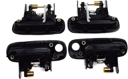 ya 2 8.15 8Pcs Front Rear Black Outside Inside Door Handles for Toyota for Corolla 1998-2003