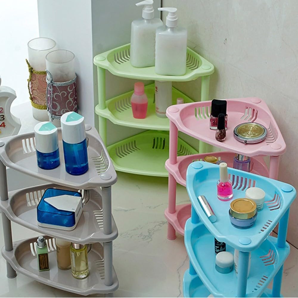 ya 26 10.21 baidi Plastic Shelf Bathroom Triangle Shelves Kitchen Stora Rack Shower