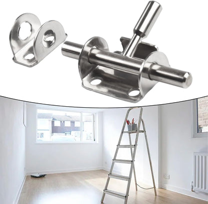 ya 26 10.21 baidi UK Stainless Steel Safety Home Hasp Slide Bolt Gate Lock Door Latch Practical