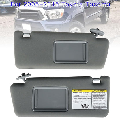 ya 11 9.14 baidifor 2005-2015 for Toyota Tacoma 2X Sun Visor Gray Left and Right Driver Passenger Side -