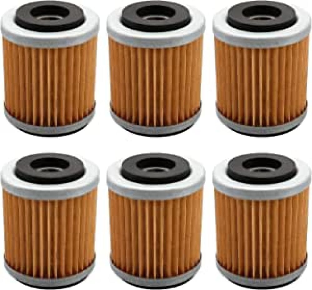 ya 4 8.14 6x Oil Filter for Yamaha YFM350X WARRIOR 350 1987-2004 FM350FW BIG BEAR 350 1986
