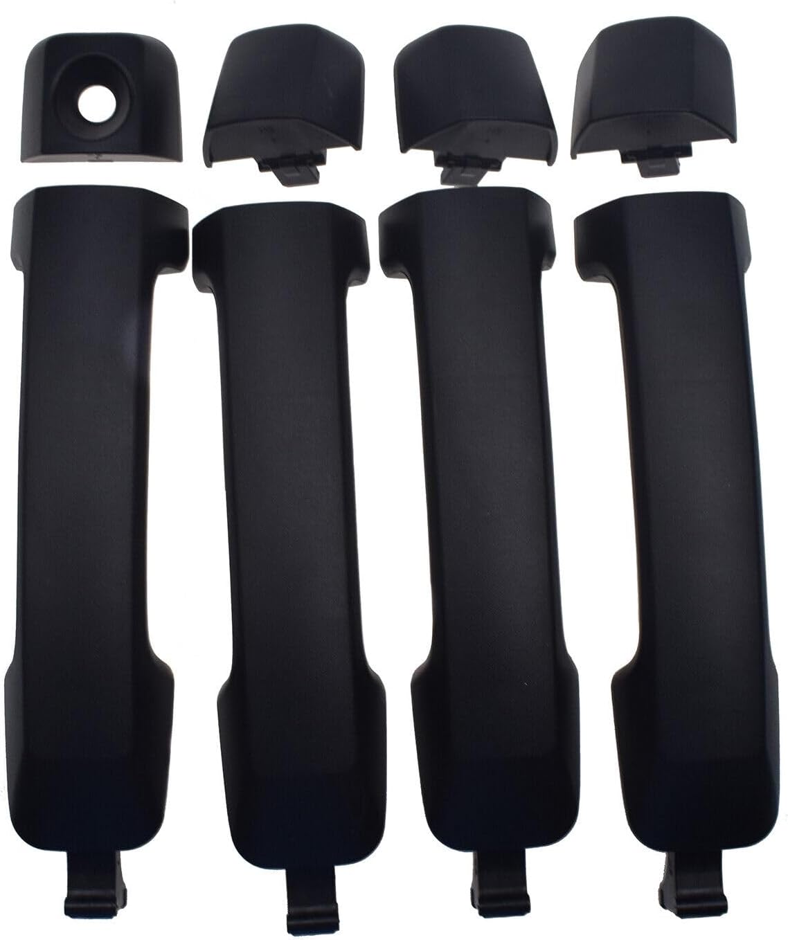 ya 2 8.15 4 Piece Set Exterior Door Handle Black for 2007-2018 for Toyota Tandra 69210-0C010 