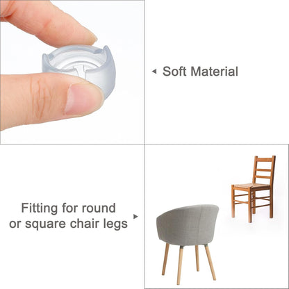 ya 26 10.21 baidi Chair Leg Floor Protectors, 16Pcs 17mm(0.67) PVC Chair Leg Cover Caps