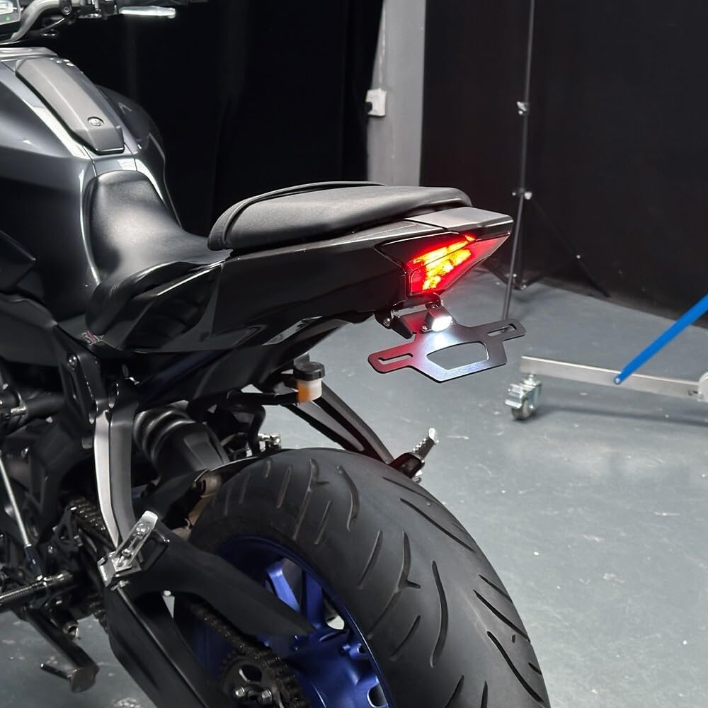 ya 13 9.15 baidi for Yamaha MT-07 FZ07 2024 Foldable Fender Eliminator Kit License Plate Light