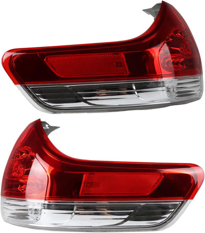 ya 10 9.16 zhengce For 2011-2014 for Toyota for SIENNA Pair Rear Tail Lights Left & Right Asse