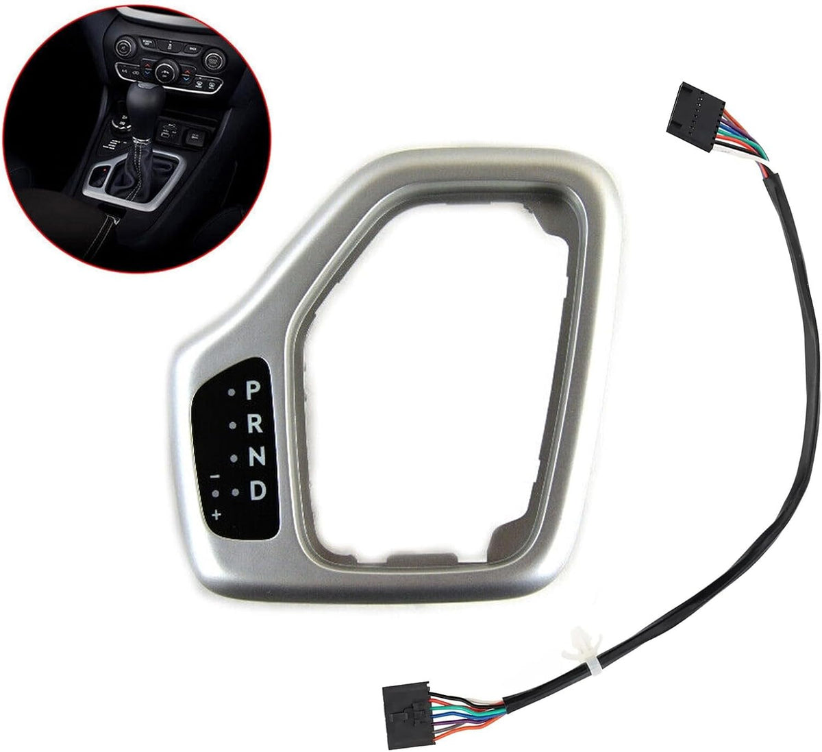 ya 13 9.15 baidi for for Jeep for Cherokee Shifter Bezel W Harness Direct Replacement 2014 2018