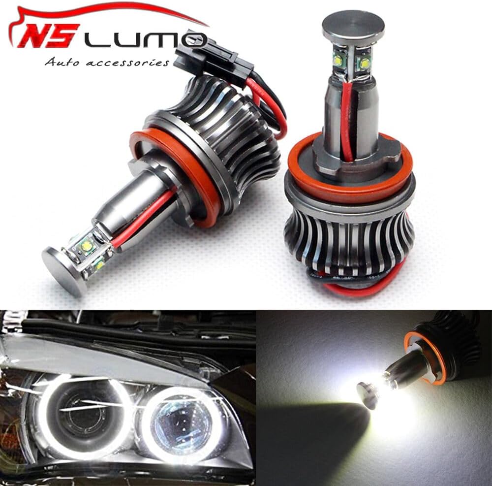 ya 4 8.10 Suitable for BMW E60 E70 X5 1 3 5 XZ series H8 LED angel eye light ring 20w