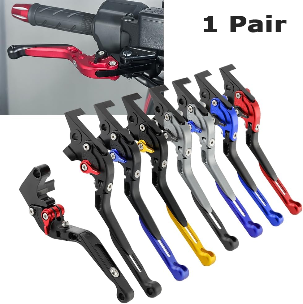 ya 4 8.14 Adjustable Foldable Extendable Clutch Brake Levers for Yamaha MT-07 MT-09/Tracer