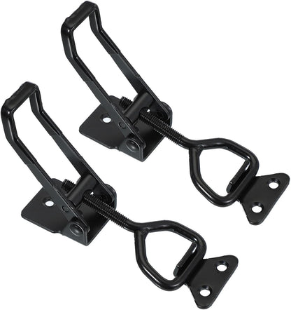 ya 26 10.21 baidi 2 Pcs Toggle Latch Clamp 4003 Carbon Steel 661Lbs ing, Black
